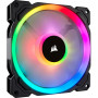 Вентилятор Corsair LL140 RGB Twin Pack (CO-9050074-WW), 140x140x25мм, 4-pin, чорний (22102-03)