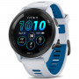 Смарт-годинник Garmin Forerunner 265 Black Bezel with Whitestone Case and Whitestone/Tidal Blue Silicone Band (010-02810-51) (32938-03)