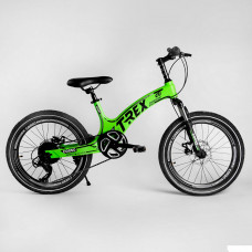 Детский спортивный велосипед 20’’ CORSO «T-REX» 21455 (1) магниевая рама, оборудование MicroShift, 7 скоростей, собран на 75%