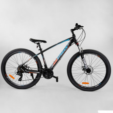 Велосипед Спортивный CORSO «AirStream» 27.5" дюймов 31606 (1) рама алюминиевая 16``, оборудование Shimano 21 скорость, собран на 75%