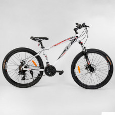 Велосипед Спортивный CORSO «GTR-3000» 26" дюймов 12685 (1) рама алюминиевая 15``, оборудование Shimano 21 скорость, собран на 75%