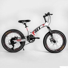 Детский спортивный велосипед 20’’ CORSO «T-REX» 64899 (1) магниевая рама, оборудование MicroShift, 7 скоростей, собран на 75%