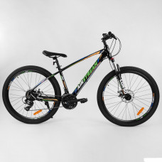 Велосипед Спортивный CORSO «AirStream» 27.5" дюймов 80709 (1) рама алюминиевая 16``, оборудование Shimano 21 скорость, собран на 75%