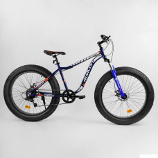 Велосипед Спортивный CORSO «Avalon» 26" дюймов 14319 (1) ФЭТБАЙК, рама алюминиевая, оборудование Shimano 7 скоростей, собран на 75%