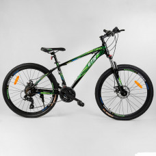 Велосипед Спортивный CORSO «GTR-3000» 26" дюймов 67982 (1) рама алюминиевая 15``, оборудование Shimano 21 скорость, собран на 75%