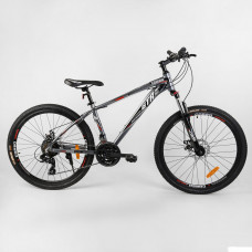 Велосипед Спортивный CORSO «GTR-3000» 26" дюймов 91428 (1) рама алюминиевая 15``, оборудование Shimano 21 скорость, собран на 75%