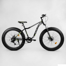Велосипед Спортивный CORSO «Avalon» 26" дюймов 27005 (1) ФЭТБАЙК, рама алюминиевая, оборудование Shimano 7 скоростей, собран на 75%
