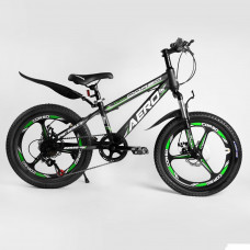 Детский спортивный велосипед 20’’ CORSO «AERO» 60573 стальная рама, оборудование Saiguan, 7 скоростей, литой диск, собран на 75%