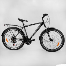 Велосипед Спортивный CORSO «Phantom» 26" дюймов 88107 (1) рама металлическая, SunRun 21 скорость, крылья, багажник, собран на 75%
