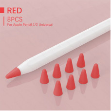 Чохол TPU Goojodoq для наконечника стілус Apple Pencil (1-2 покоління) (8шт) Red (1005001835985075R)