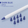 Чохол TPU Goojodoq для наконечника стілус Apple Pencil (1-2 покоління) (8шт) Dark Blue (1005001835985075DB) (26549-03)