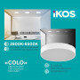 Світильник стельовий з пультом ДК Ikos Colo 40W 2800-6500К IP20 0002-BLG (30971-03)