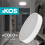 Світильник стельовий з пультом ДК Ikos Colo 40W 2800-6500К IP20 0002-BLG (30971-03)