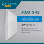 Світильник стельовий світлодіодний Crystal Gold Agat-S 42W 4000K PNL-006 (30963-03)