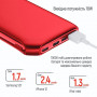 Універсальна мобільна батарея ColorWay Soft Touch 10000mAh Red (CW-PB100LPE3RD-PD) (26260-03)