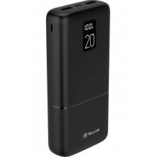 Універсальна мобільна батарея Tellur PD202 Boost Pro 20000mAh Black (TLL158351)