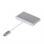 Концентратор USB Type-CAtcom 3хUSB3.0, USB Type-C, 0.1м, метал Silver (12808) (22592-03)