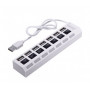 Концентратор USB2.0 Voltronic 7хUSB2.0 White (YT-H7SHS-W/10450), Blister (28093-03)