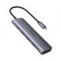 Концентратор USB Type-C Ugreen CM136 3xUSB 3.0 + HDMI, Gray (50209) (34063-03)