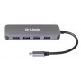 Концентратор USB Type-C D-Link DUB-2340