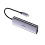 Концентратор USB Type-C Ugreen 3xUSB 3.0 + RJ45 1000M Ethernet, Gray (60718) (33887-03)