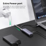 Концентратор USB Type-C Ugreen 3xUSB 3.0 + RJ45 1000M Ethernet, Gray (60718) (33887-03)