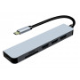 Концентратор USB-C ProLogix (PR-WUC-104B) 6 in 1 USB3.1 Type C to HDMI+1*USB3.0+2*USB2.0+TF+SD HUB (27498-03)