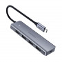 Концентратор USB Type-C Ugreen 4xUSB 3.0, Gray (70336) (33888-03)