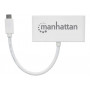 Концентратор USB Type-C Intracom Manhattan White (163552) 3хUSB3.0+1хUSB Type-C (24338-03)