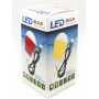 USB-світильник з LED-лампочкою Dengos, шнур ~1м, 5V, 5W, Red (LED-BULB-5V5W-RED) (32060-03)