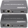 Подовжувач HDMI сигналу PowerPlant HDMI 4K/30hz, до 150м, через CAT5E/6 (HDES150-KVM) (CA912957) (28040-03)