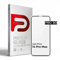 Захисне скло Armorstandart Pro для Apple iPhone 14 Pro Max Black, 3D (ARM66356)