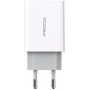 Мережевий зарядний пристрій Proda PD-A28i (2USB 2.4A) White (PD-A28i-WH) + кабель Ligthtning (34240-03)