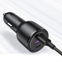 Автомобільний зарядний пристрій Ugreen CD239 (3xUSB 69W (USB-C+USB-A) QC 3.0 Black (20467) (33881-03)