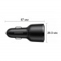 Автомобільний зарядний пристрій Ugreen CD239 (3xUSB 69W (USB-C+USB-A) QC 3.0 Black (20467) (33881-03)