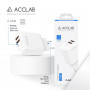 Зарядний пристрій AccLab AL-TC224 2хUSB 5В/2,4A/12W White (1283126538834)
