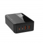 Мережевий зарядний пристрій ColorWay Power Delivery GaN (2USB-A + 2USB TYPE-C) (100W) Black (CW-CHS041PD-BK) (33863-03)