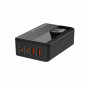 Мережевий зарядний пристрій ColorWay Power Delivery GaN (2USB-A + 2USB TYPE-C) (100W) Black (CW-CHS041PD-BK) (33863-03)