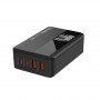 Мережевий зарядний пристрій ColorWay Power Delivery GaN (2USB-A + 2USB TYPE-C) (100W) Black (CW-CHS041PD-BK) (33863-03)