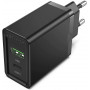 Мережевий зарядний пристрій Vention USB Type C + QC4.0 (18-20W) Black (FBBB0-EU) (31964-03)