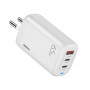 Мережевий зарядний пристрій Remax Ligil Series 65W PD + QC Fast Charger White (RP-U55) (34874-03)