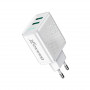 Мережевий зарядний пристрій Grand-X (2xUSB 3.1А) White (CH-60W) (24604-03)