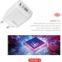 Мережевий зарядний пристрій Intaleo TCGQPD120L (1USBx3A) White (1283126510007) + кабель Lightning (25314-03)