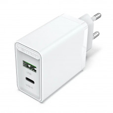 Мережевий зарядний пристрій Vention USB Type C + QC4.0 (18-20W) White (FBBW0-EU)