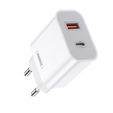 Мережевий зарядний пристрій Remax Surie Series 20W RP-U68 W (2USB 3А) White