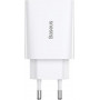 Мережевий зарядний пристрій Baseus (1USB-C 3A) 20W White (CCFS-SN02) (33625-03)