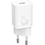 Мережевий зарядний пристрій Baseus Super Si Quick Charger 1C (1USB-C) 25W White (CCSP020102) (33626-03)