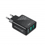 Мережевий зарядний пристрій Grand-X (2xUSB 3.1А) Black (CH-60) (23186-03)