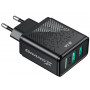 Мережевий зарядний пристрій Grand-X (2xUSB 3.1А) Black (CH-60) (23186-03)