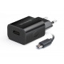 Мережевий зарядний пристрій REAL-EL CH-215 (2USB, 2.1A) Black + кабель microUSB